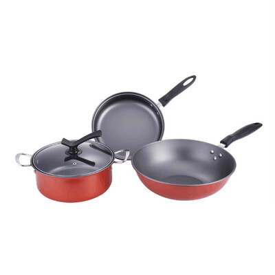 3pcsset Non-stick Saucepans Set of 3pcs Nonstick Soup Pot Frying Pan Wok Stockpot Set Fast Heat-up Food Boiler Soup Pot with Glas
3pcsset Non-stick Saucepans Set of 3pcs Nonstick Soup Pot Frying Pan Wok Stockpot Set Fast Heat-up Food Boiler Soup Pot with Glas
