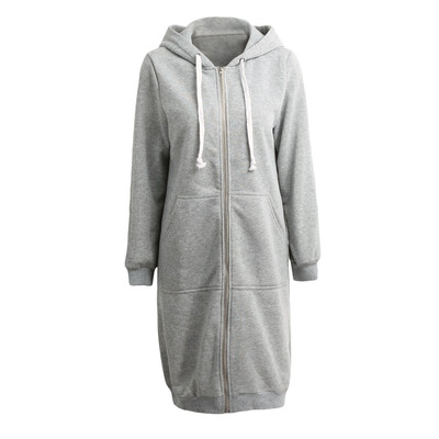 New Fashion Women Hoodie Long Hooded Sweatshirts Coat Casual Pockets Zipper Solid Outerwear Jacket
New Fashion Women Hoodie Long Hooded Sweatshirts Coat Casual Pockets Zipper Solid Outerwear Jacket
