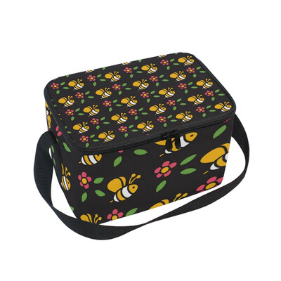 ALAZA Insulated Lunch Box Flower Bees Lunch Bag for Men Women Portable Tote Bag Cooler Bag
ALAZA Insulated Lunch Box Flower Bees Lunch Bag for Men Women Portable Tote Bag Cooler Bag