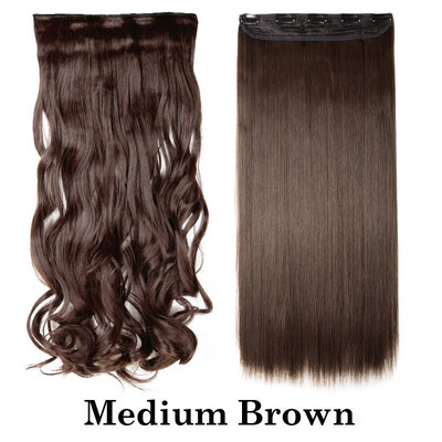Synthetic Fiber Clips in on Hair Extension 34 Full Head One Piece 5 Clips Long Silky Straight Curly Wavy
Synthetic Fiber Clips in on Hair Extension 34 Full Head One Piece 5 Clips Long Silky Straight Curly Wavy