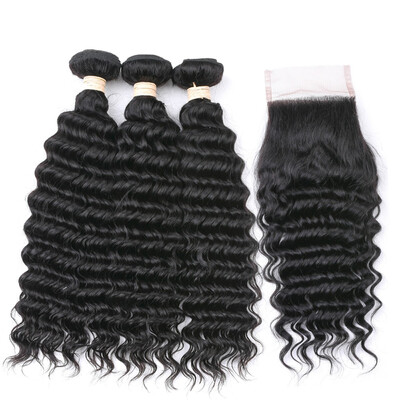 BEAUDIVA Brazilian Hair Weave Deep Wave 3 Bundles With Closure 100 Free Part Human Hair
BEAUDIVA Brazilian Hair Weave Deep Wave 3 Bundles With Closure 100 Free Part Human Hair