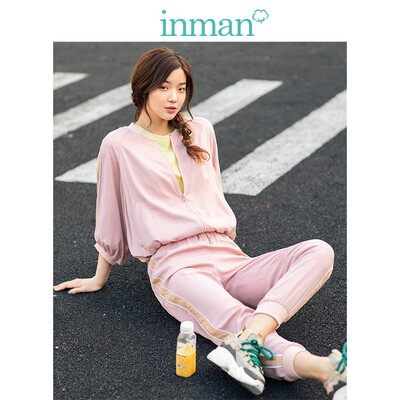 INMAN 2019 spring new baseball collar casual jacket high waist was thin loose beam foot sweatpants two-piece female 1891170554 meat pink
INMAN 2019 spring new baseball collar casual jacket high waist was thin loose beam foot sweatpants two-piece female 1891170554 meat pink
