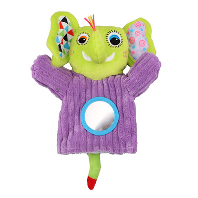 Baby Animals Hand Puppet Plush Rattles Bell Magic Mirror Soft Finger Toys For Early education Cat 
Baby Animals Hand Puppet Plush Rattles Bell Magic Mirror Soft Finger Toys For Early education Cat