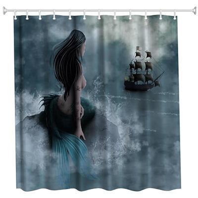 Mermaid\s Temptation Polyester Shower Curtain Bathroom Curtain High Definition 3D Printing Water-Proof
Mermaid\s Temptation Polyester Shower Curtain Bathroom Curtain High Definition 3D Printing Water-Proof
