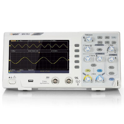 Owon SDS1022 Oscilloscope Oscillometer Digital Storage Oscilloscope 2CH 20MHz 100MSs 7" LCD Display
Owon SDS1022 Oscilloscope Oscillometer Digital Storage Oscilloscope 2CH 20MHz 100MSs 7" LCD Display