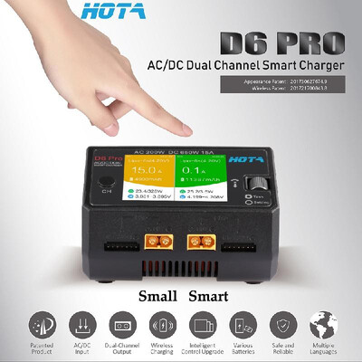 HOTA D6 Pro Smart Charger AC200W DC650W 15A for Lipo NiMH Battery Phone Wireless Charging
HOTA D6 Pro Smart Charger AC200W DC650W 15A for Lipo NiMH Battery Phone Wireless Charging