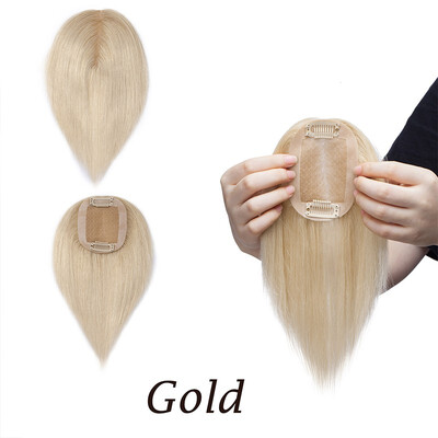 100 Density Human Hair Crown Toppers Silk Base Top Hair Pieces Clip in Hair Topper for Women with Thinning Hair
100 Density Human Hair Crown Toppers Silk Base Top Hair Pieces Clip in Hair Topper for Women with Thinning Hair