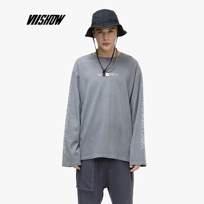 Weixiu viishow 2019 spring new long-sleeved T-shirt mens tide brand letter mens bottoming shirt round neck youth TC1222191 dark gray
Weixiu viishow 2019 spring new long-sleeved T-shirt mens tide brand letter mens bottoming shirt round neck youth TC1222191 dark gray