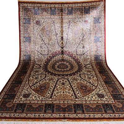 FangCun 6x9 Persian-style hand-knotted silk carpetuse for office or living roomwe produced carpets for Xiaomi company
FangCun 6x9 Persian-style hand-knotted silk carpetuse for office or living roomwe produced carpets for Xiaomi company
