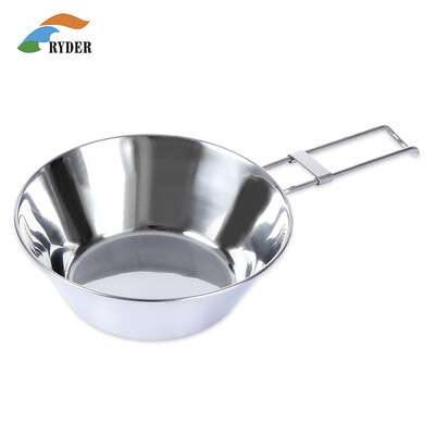 RYDER M1005 Stainless Steel Bowl with Foldable Handle Portable Outdoor Camping Tableware Cookware
RYDER M1005 Stainless Steel Bowl with Foldable Handle Portable Outdoor Camping Tableware Cookware