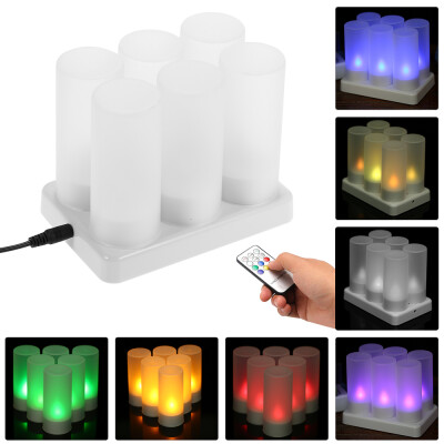Set of 12 Rechargeable LED Color Changing Flickering Flameless Tealight Candles Lights with Remote Control Frosted Cups Charging B
Set of 12 Rechargeable LED Color Changing Flickering Flameless Tealight Candles Lights with Remote Control Frosted Cups Charging B