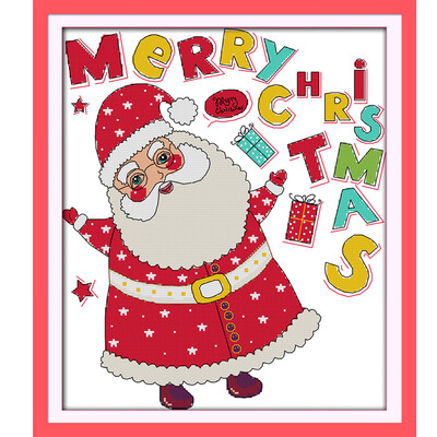 39 45cm New DIY Hot Sale Counted Cross Stitch Set Embroidery Needlework Kits Merry Christmas Santa Claus Pattern Cross Stitching
39 45cm New DIY Hot Sale Counted Cross Stitch Set Embroidery Needlework Kits Merry Christmas Santa Claus Pattern Cross Stitching