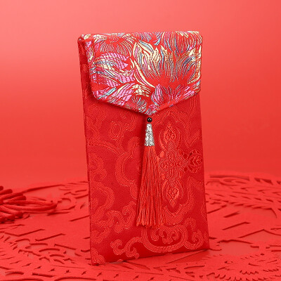 TONSILK C008-5 creative fabric red bag red