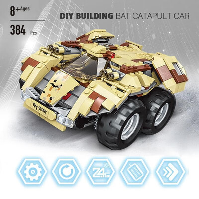 DIY Building Bat Catapult Car 384PCS Children Educational DIY Assembly Construction Block Toy for Children
DIY Building Bat Catapult Car 384PCS Children Educational DIY Assembly Construction Block Toy for Children