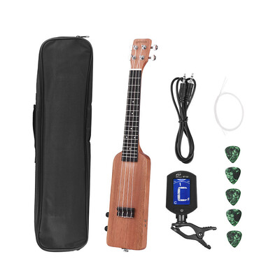 ammoon Creative Bottle Shape 23" Solid Wood Okoume Electric Ukulele Ukelele Uke Kit with Tuner Carrying Bag 35mm Audio Cable 4pcs
ammoon Creative Bottle Shape 23" Solid Wood Okoume Electric Ukulele Ukelele Uke Kit with Tuner Carrying Bag 35mm Audio Cable 4pcs
