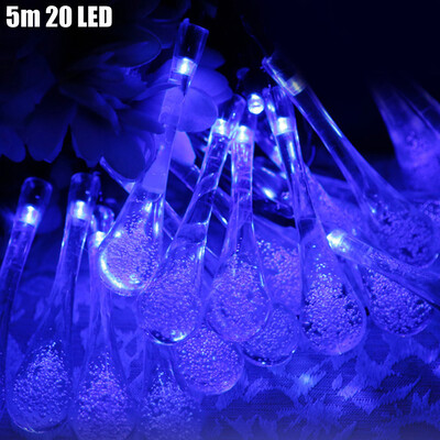 Christmas Props 5m 20 LEDs Solar String Light Water Drop Style Lamp Decors New Year Decoration
Christmas Props 5m 20 LEDs Solar String Light Water Drop Style Lamp Decors New Year Decoration