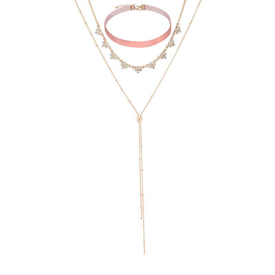 Fashion Multi-layer Pendant Clavicle Chain Long Necklace Different Lengths Jewelry Set for Women 
Fashion Multi-layer Pendant Clavicle Chain Long Necklace Different Lengths Jewelry Set for Women