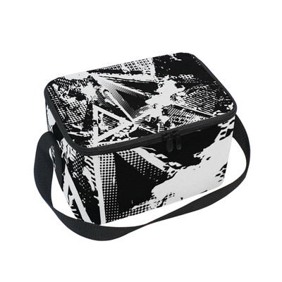 ALAZA Lunch Box Insulated Black White Spray Paint Lunch Bag Large Cooler Tote Bagfor Men Women
ALAZA Lunch Box Insulated Black White Spray Paint Lunch Bag Large Cooler Tote Bagfor Men Women