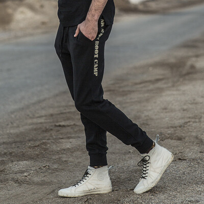 AK Mens Wear AKSERIES Light Vintage Side Slit Text Print Knit Jogging Pants 1952221 Black M
AK Mens Wear AKSERIES Light Vintage Side Slit Text Print Knit Jogging Pants 1952221 Black M