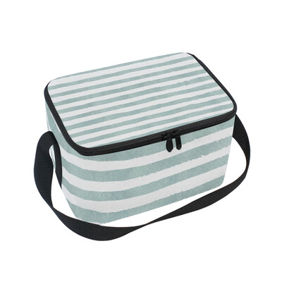 ALAZA Lunch Box Insulated Lunch Bag Large Cooler Tote Bag Blue Stripe for Men Women Girls Boys
ALAZA Lunch Box Insulated Lunch Bag Large Cooler Tote Bag Blue Stripe for Men Women Girls Boys