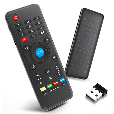 H1 24GHz 6-Axis Fly Air Mouse Wireless Keyboard Full Touchpad Remote Control IR Learning for Smart TV Android TV BOX Laptop PC
H1 24GHz 6-Axis Fly Air Mouse Wireless Keyboard Full Touchpad Remote Control IR Learning for Smart TV Android TV BOX Laptop PC