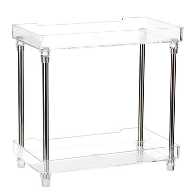 Multi-functional 2-Tier Cosmetic Organizer Tray Storage Shelf Caddy Stand for Bathroom Vanity Countertop
Multi-functional 2-Tier Cosmetic Organizer Tray Storage Shelf Caddy Stand for Bathroom Vanity Countertop