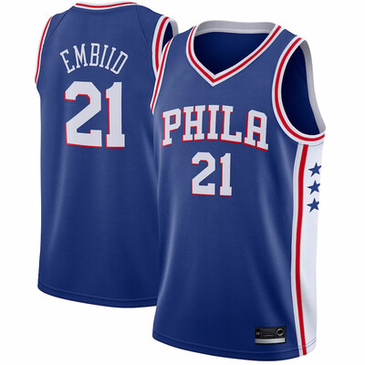 2019 New Mens Philadelphia 76ers 21 Joel Embiid Red White Gray Blue Basketball Jersey Size -XXL
2019 New Mens Philadelphia 76ers 21 Joel Embiid Red White Gray Blue Basketball Jersey Size -XXL