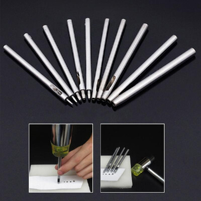 10 pcs Leather Tools Leather Punch Set Leathercraft Hole Hollow Puncher Belt Punch Kit 05mm-5mm
10 pcs Leather Tools Leather Punch Set Leathercraft Hole Hollow Puncher Belt Punch Kit 05mm-5mm