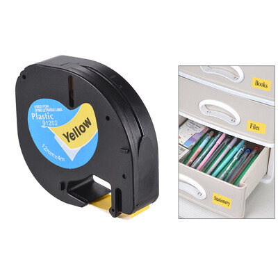 Labeling Tape 91204 Plastic Self-Adhesive Refills Black Print on Green 12 Inch 13 Feet 12mm 4m for DYMO LT-100H Label Maker
Labeling Tape 91204 Plastic Self-Adhesive Refills Black Print on Green 12 Inch 13 Feet 12mm 4m for DYMO LT-100H Label Maker