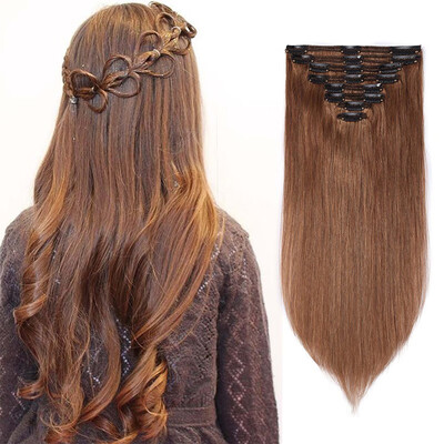 Clip in 100 Remy Human Hair Extensions Grade 7A Quality Full Head 8pcs 18clips Short Soft Silky Straight for Women Fashion
Clip in 100 Remy Human Hair Extensions Grade 7A Quality Full Head 8pcs 18clips Short Soft Silky Straight for Women Fashion
