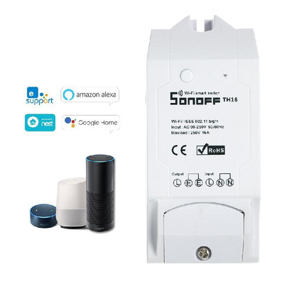 eWeLink TH16 16A3500W Smart Wifi Switch Monitoring Temperature Humidity Wireless Home Automation Kit Works With Amazon Alexa&f
eWeLink TH16 16A3500W Smart Wifi Switch Monitoring Temperature Humidity Wireless Home Automation Kit Works With Amazon Alexa&f