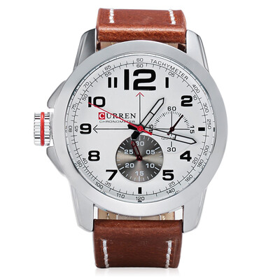 CURREN 8182B Men Quartz Watch Military Wristwatch Date Chronograph Leather Strap
CURREN 8182B Men Quartz Watch Military Wristwatch Date Chronograph Leather Strap