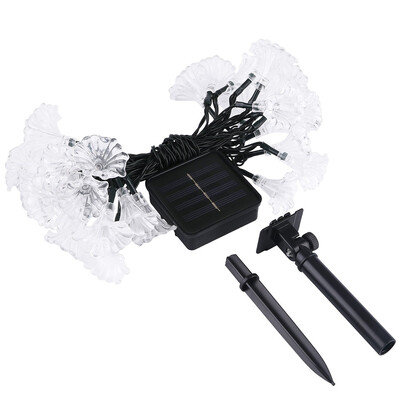 Solar Powered 30 LEDs Flower Shaped Light String 6M Decoration Lighting Chains for Christmas Hallowmas 
Solar Powered 30 LEDs Flower Shaped Light String 6M Decoration Lighting Chains for Christmas Hallowmas