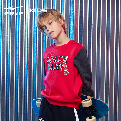 Hongxing Erke ERKE childrens clothing boy round neck pullover sweater sports shirt wild casual bottoming autumn clothes 63201140435 positive red 160
Hongxing Erke ERKE childrens clothing boy round neck pullover sweater sports shirt wild casual bottoming autumn clothes 63201140435 positive red 160