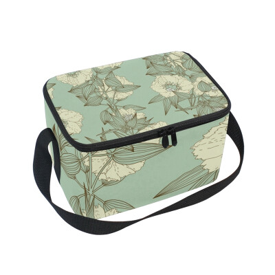 ALAZA Lunch Box Insulated Flower Design Lunch Bag Large Cooler Tote Bag for Men Women
ALAZA Lunch Box Insulated Flower Design Lunch Bag Large Cooler Tote Bag for Men Women