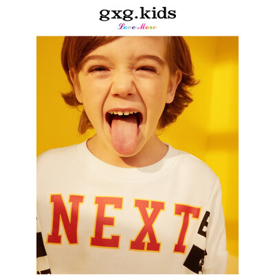 Gxg kids childrens clothing 2019 spring new white fashion jacket letter printing boy sweater baby shirt A18131107 white 130 
Gxg kids childrens clothing 2019 spring new white fashion jacket letter printing boy sweater baby shirt A18131107 white 130