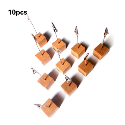 10pcs Tabletop Photo Holders with Wooden Cube Base Metal Clip Cards Note Memo Clips Holder for Wedding Party Decoration
10pcs Tabletop Photo Holders with Wooden Cube Base Metal Clip Cards Note Memo Clips Holder for Wedding Party Decoration