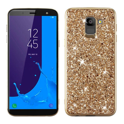 MOONCASE Samsung Galaxy J6 Glitter TPU-Gold