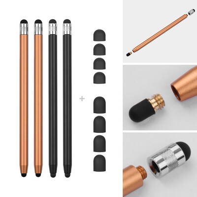 2 in 1 Universal Touchscreen Stylus Pen for All Touchscreen Tablets Cell Phones with 8 Extra Replaceable Soft Rubber Tips 4pcs Red 
2 in 1 Universal Touchscreen Stylus Pen for All Touchscreen Tablets Cell Phones with 8 Extra Replaceable Soft Rubber Tips 4pcs Red