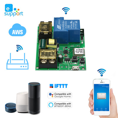 eWeLink USB DC5V AC85-250V 30A Wifi Switch Wireless Relay Module Smart Home Automation Modules Phone APP Remote Control Timer Switc
eWeLink USB DC5V AC85-250V 30A Wifi Switch Wireless Relay Module Smart Home Automation Modules Phone APP Remote Control Timer Switc