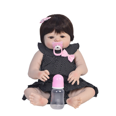 23 Inch Silicone Vinyl Newborn Babies Doll Safe Full Body Silicone Dolls Reborn Girls Toys Kids Playmates Can Bathe Xmas Gift
23 Inch Silicone Vinyl Newborn Babies Doll Safe Full Body Silicone Dolls Reborn Girls Toys Kids Playmates Can Bathe Xmas Gift