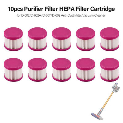 10pcs Purifier Filter HEPA Filter Cartridge for D-602D-602AD-607D-609 Anti-Dust Mites Vacuum Cleaner 
10pcs Purifier Filter HEPA Filter Cartridge for D-602D-602AD-607D-609 Anti-Dust Mites Vacuum Cleaner