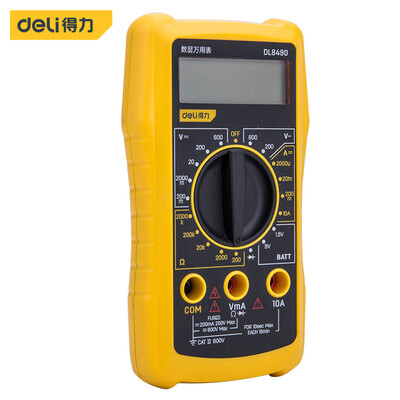 Deli deli digital display multimeter multimeter current meter 3-12 bit 600V DL8490
Deli deli digital display multimeter multimeter current meter 3-12 bit 600V DL8490
