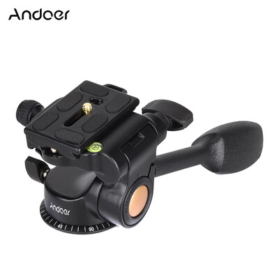 Andoer Q08 Video Tripod Ball Head 3-way Fluid Head Rocker Arm with Quick Release Plate for DSLR Camera Tripod Monopod
Andoer Q08 Video Tripod Ball Head 3-way Fluid Head Rocker Arm with Quick Release Plate for DSLR Camera Tripod Monopod