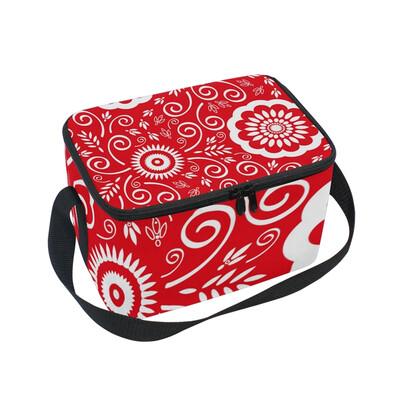 ALAZA Insulated Lunch Box Floral Red Lunch Bag for Men Women Portable Tote Bag Cooler Bag
ALAZA Insulated Lunch Box Floral Red Lunch Bag for Men Women Portable Tote Bag Cooler Bag
