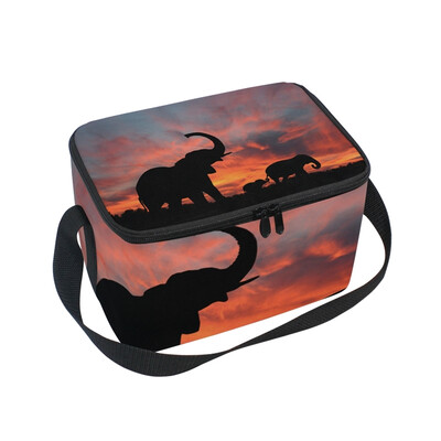 ALAZA Lunch Box Insulated Lunch Bag Large Cooler Tote Bag Elephant Family Silhouetted for Men Women Girls Boys
ALAZA Lunch Box Insulated Lunch Bag Large Cooler Tote Bag Elephant Family Silhouetted for Men Women Girls Boys