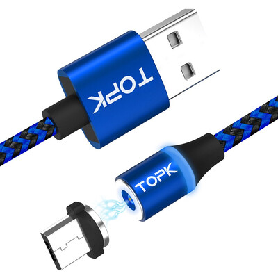 TOPK R-Line3 1m 2m Micro USB Magnetic Cable Nylon Braided Mobile Phone Cables for Micro USB Port Microusb LED Magnet Charger Cable
TOPK R-Line3 1m 2m Micro USB Magnetic Cable Nylon Braided Mobile Phone Cables for Micro USB Port Microusb LED Magnet Charger Cable
