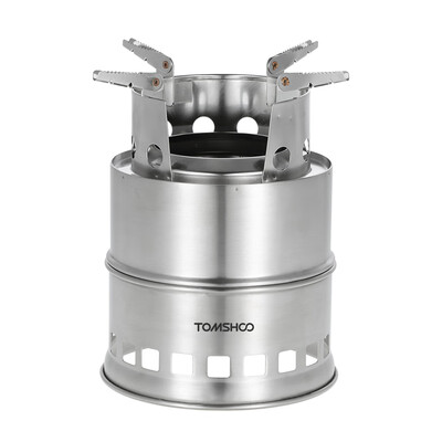 TOMSHOO Portable Stainless Steel Wood Burning Camping Stove Solid Alcohol Stove Survival Backpacking Wood Burning Cooking Stove
TOMSHOO Portable Stainless Steel Wood Burning Camping Stove Solid Alcohol Stove Survival Backpacking Wood Burning Cooking Stove
