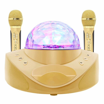 Colorful lights Bluetooth speaker karaoke machine portable stage light home ktv wireless microphone mobile phone audio TF player
Colorful lights Bluetooth speaker karaoke machine portable stage light home ktv wireless microphone mobile phone audio TF player