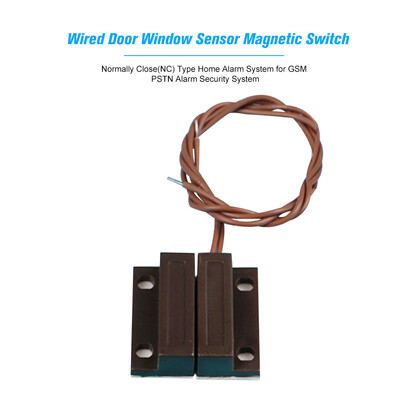 Wired Door Window Sensor Magnetic Switch Normally CloseNC Type Home Alarm System for GSM PSTN Alarm Security System
Wired Door Window Sensor Magnetic Switch Normally CloseNC Type Home Alarm System for GSM PSTN Alarm Security System